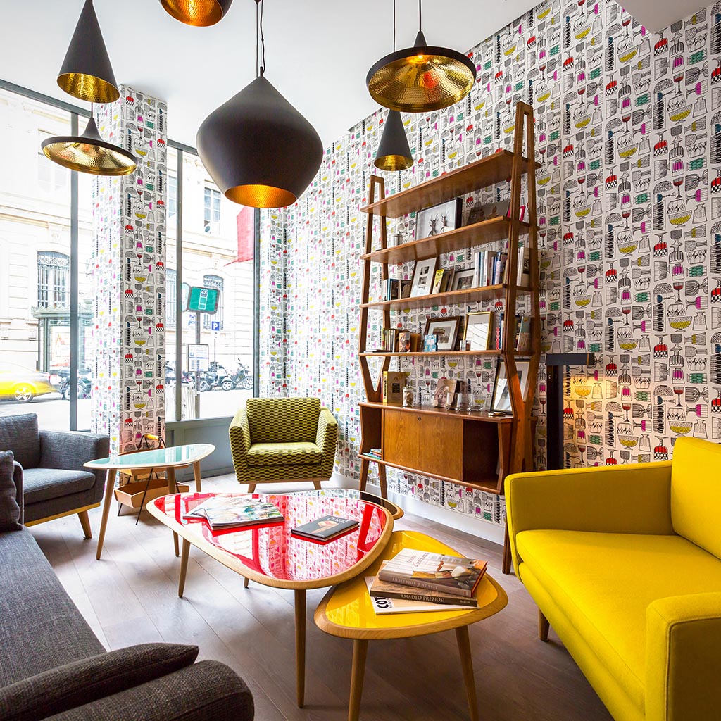 Photographie d'une salle d'attente d'un hôtel