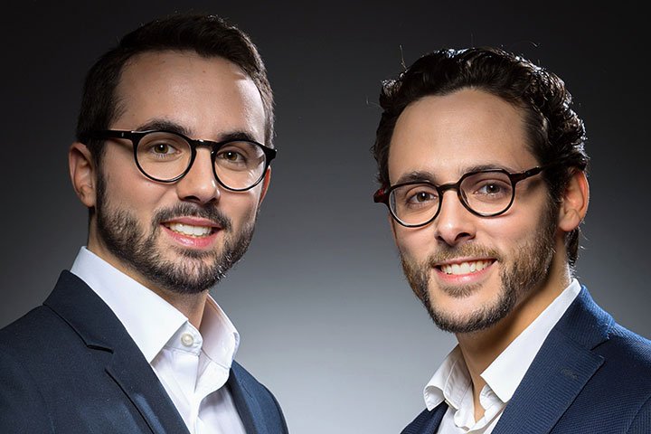 Portraits duo de business men